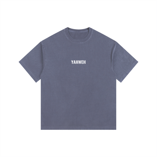 YAHWEH Vintage Washed Oversized Cotton T-Shirt