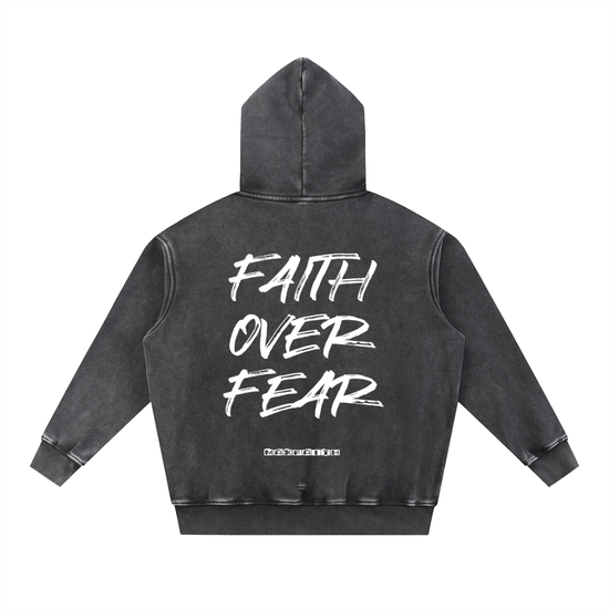 Faith Over Fear Oversize Hoodie Sweatshirt