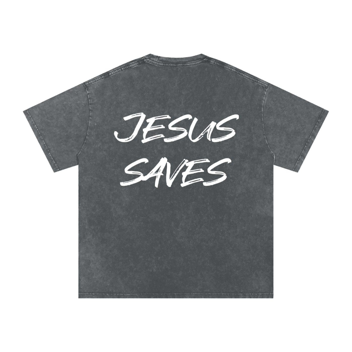 "Jesus Saves" Oversized Cotton T-Shirt (Color Options)